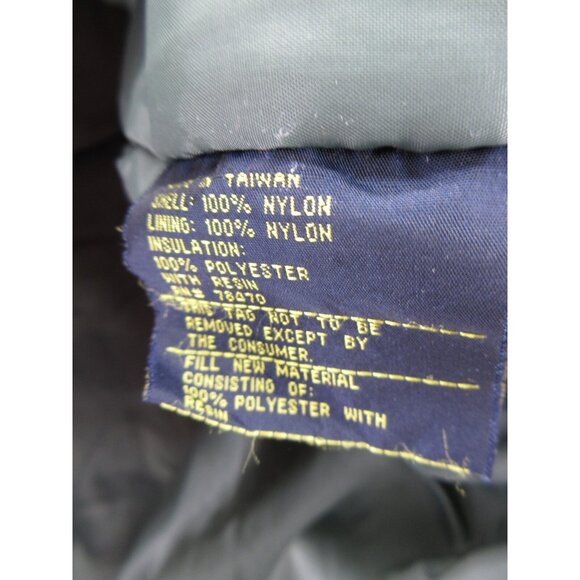 VINTAGE Field & Stream Jacket Medium Puffer Coat Heavy Duty Bomber 90s - Picture 11 of 12